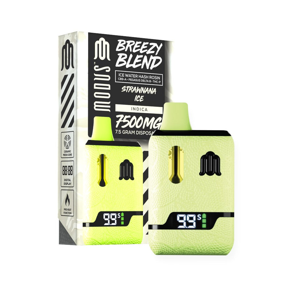 MODUS BREEZY BLEND 7.5G DISPOSABLE INDICA - STRAWNANA