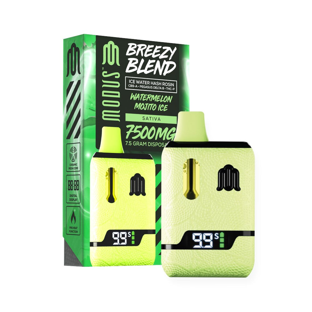 MODUS BREEZY BLEND 7.5G DISPOSABLE SATIVA- WATERMELON MINT MOJITO
