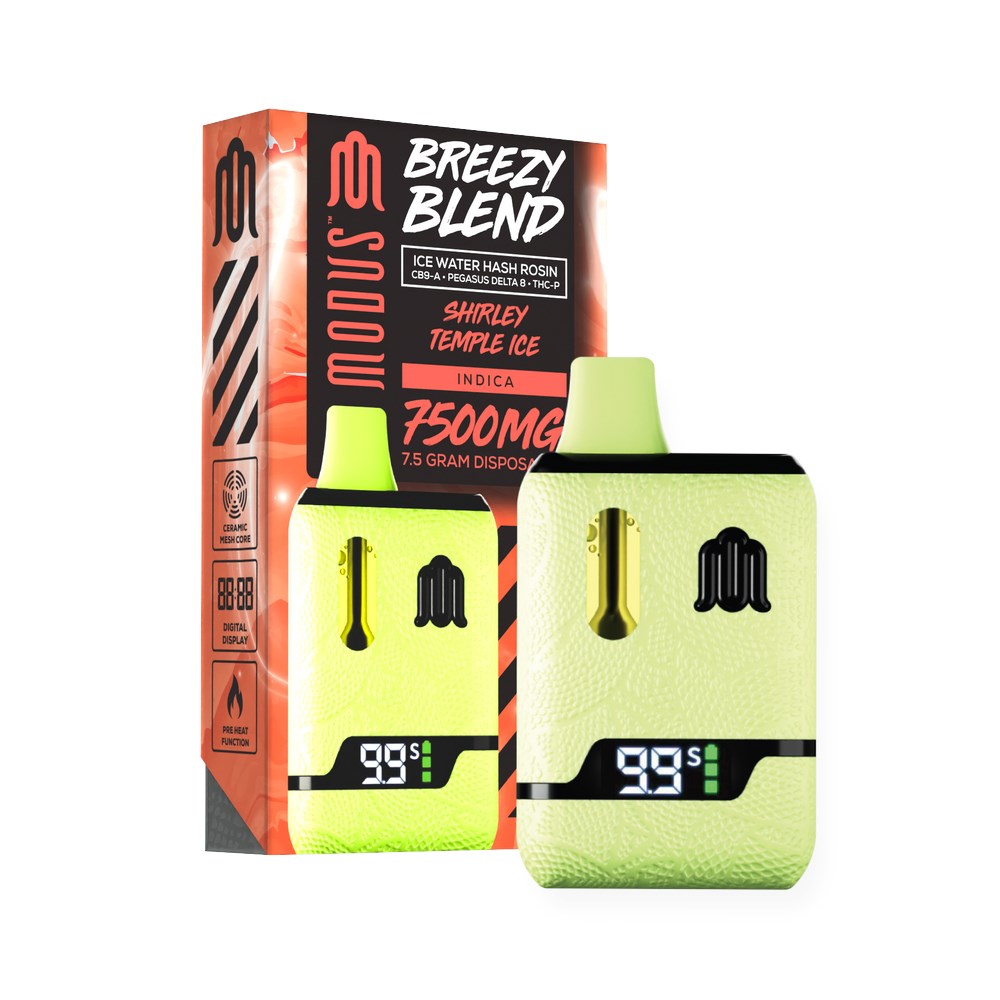 MODUS BREEZY BLEND 7.5G DISPOSABLE INDICA- SHIRLEY TEMPLE ICE