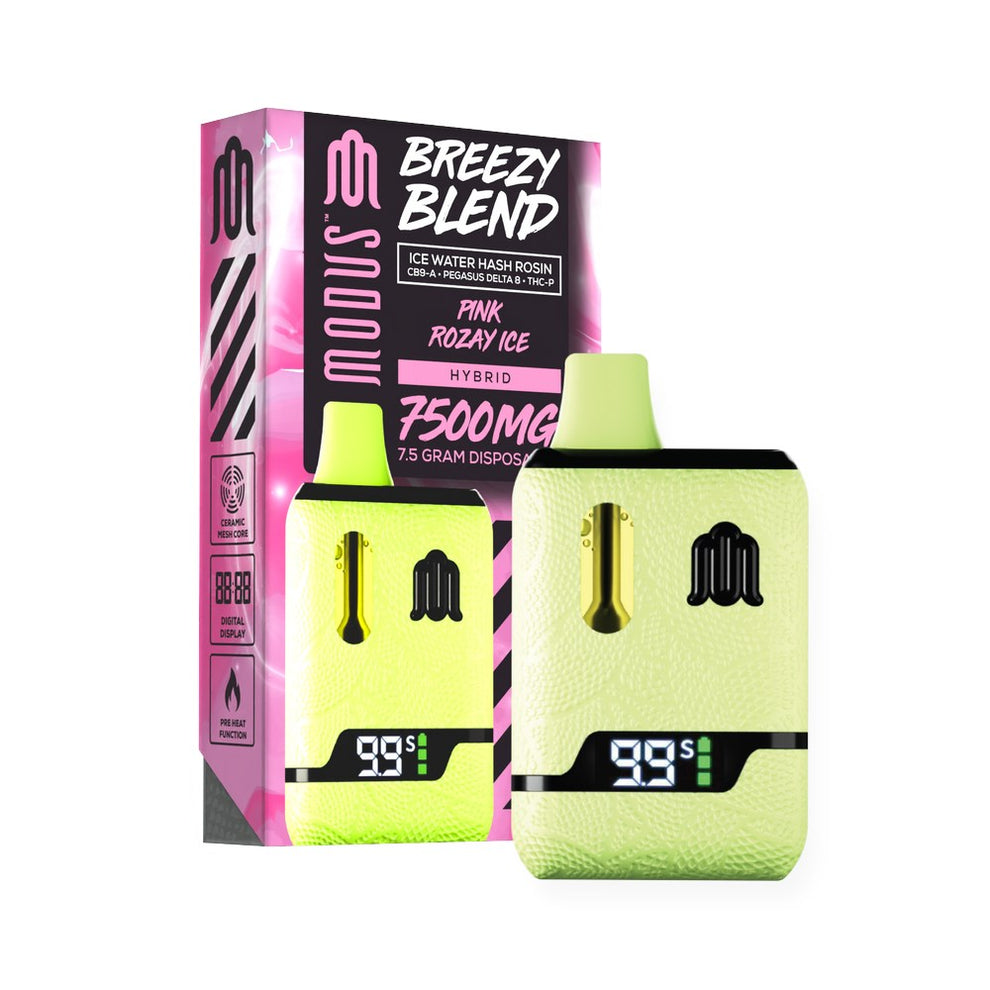 MODUS BREEZY BLEND 7.5G DISPOSABLE HYBRID - PINK ROZAY ICE – Ben Exotics