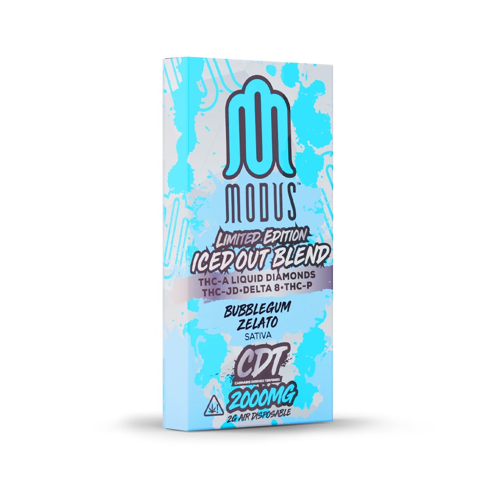 MODUS ICED OUT BLEND 2G DISPOSABLE SATIVA - BUBBLEGUM ZELATO