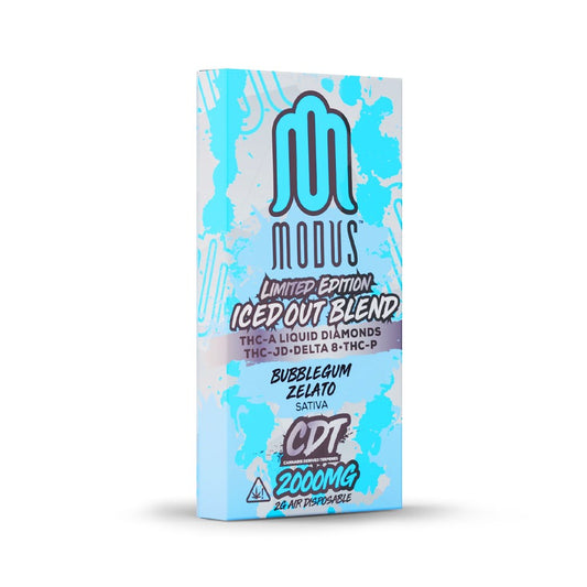 MODUS ICED OUT BLEND 2G DISPOSABLE SATIVA - BUBBLEGUM ZELATO
