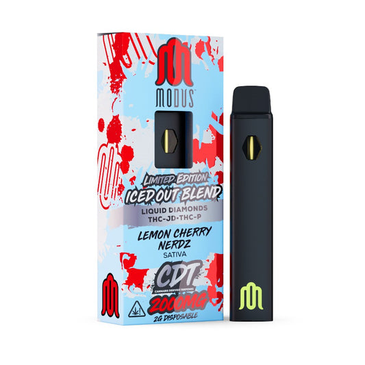 MODUS ICED OUT LE SLIM BLEND 2G DISPOSABLE SATIVA - LEMON CHERRY NERZ