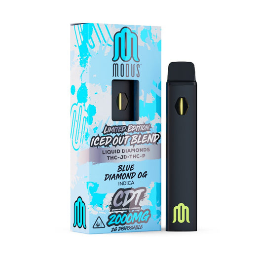 MODUS ICED OUT LE SLIM BLEND 2G DISPOSABLE INDICA - BLUE DIAMOND
