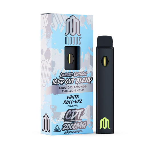 MODUS ICED OUT LE SLIM BLEND 2G DISPOSABLE SATIVA - WHITE ROLL UPZ