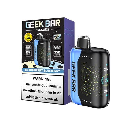GEEK BAR PULSE X 5% NIC 25000 PUFFS DISPOSABLE - BLACKBERRY BLUEBERRY
