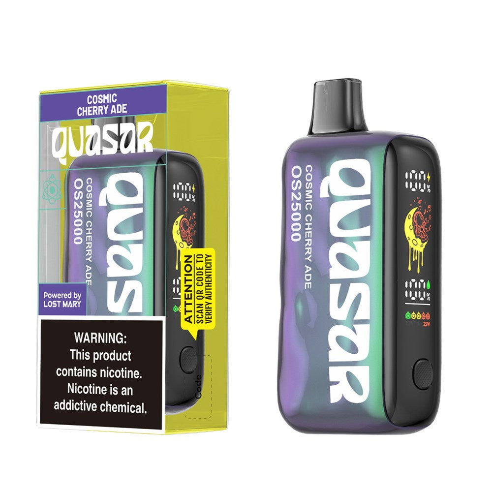 QUASAR 5%NIC OS25000 DISPOSABLE - COSMIC CHERRY ADE