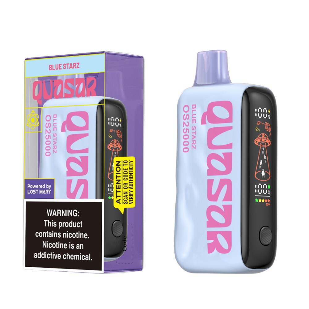 QUASAR 5%NIC OS25000 DISPOSABLE - BLUE STARZ