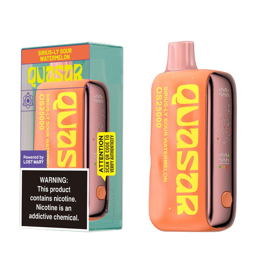 QUASAR 5%NIC OS25000 DISPOSABLE - SIRUS-LY SOUR WATERMELON