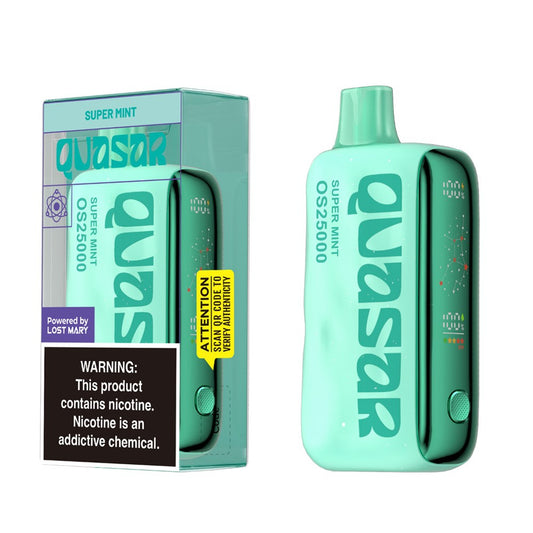QUASAR 5%NIC OS25000 DISPOSABLE - SUPER MINT