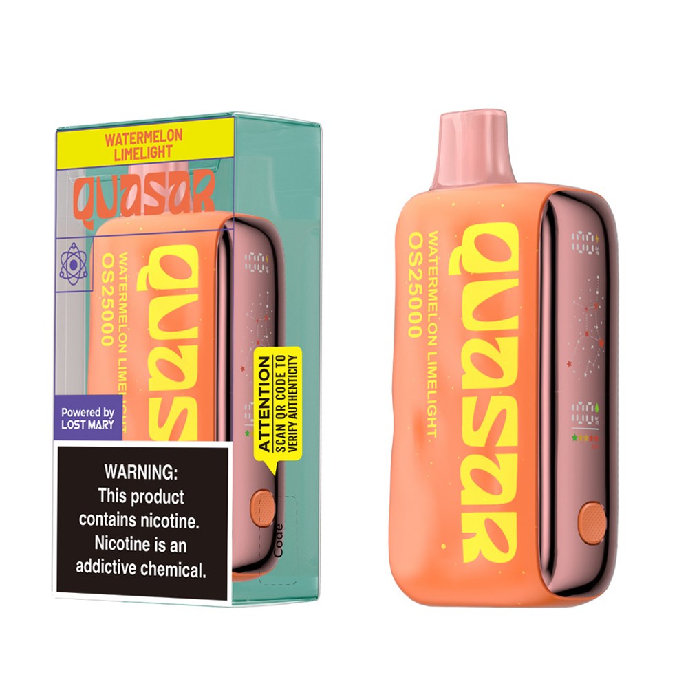 QUASAR 5%NIC OS25000 DISPOSABLE - WATERMELON LIMELIGHT