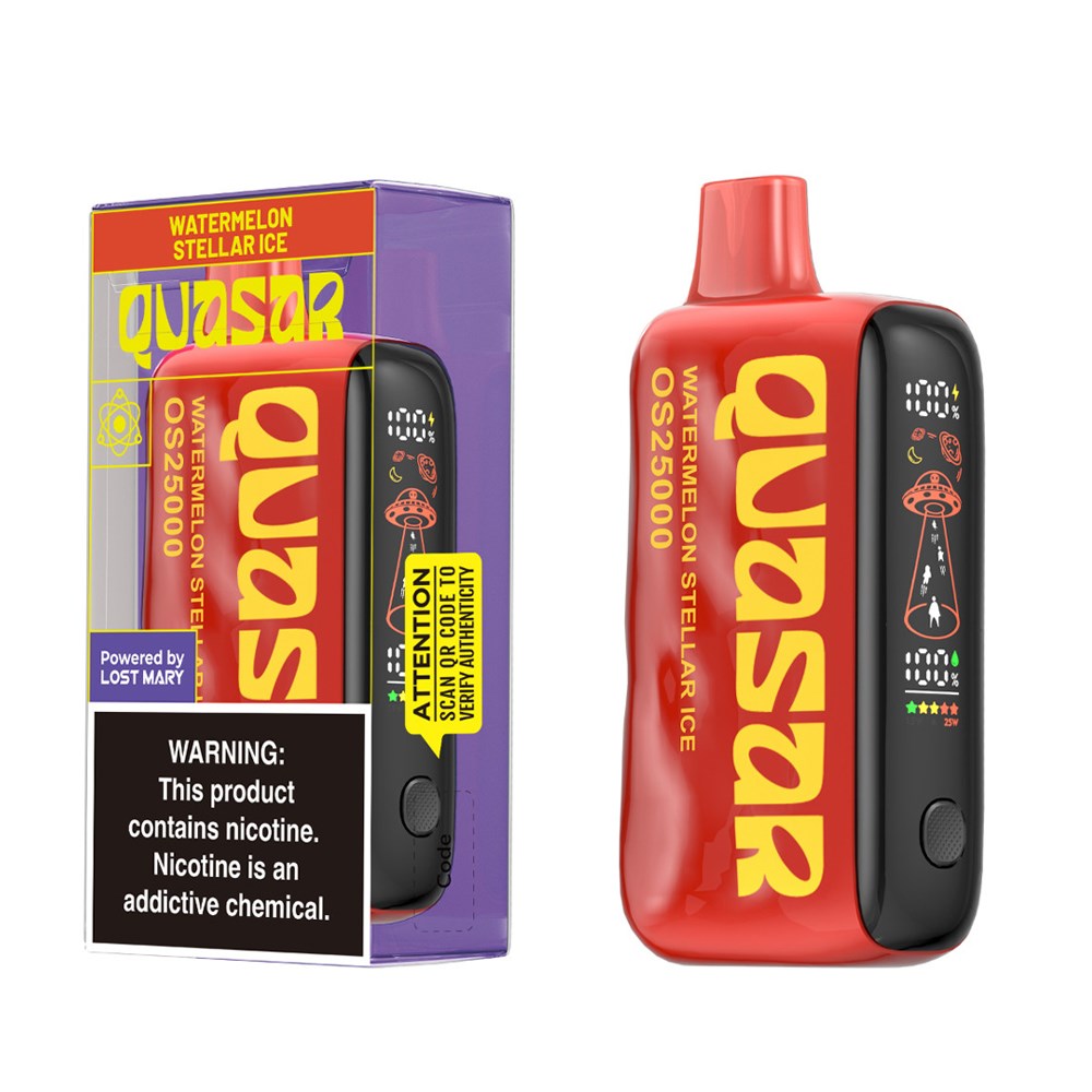 QUASAR 5%NIC OS25000 DISPOSABLE - WATERMELON STELLAR ICE