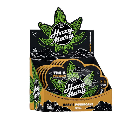HAZY MARY THCA 3.5G FLOWER SATIVA - MARY'S POUND CAKE