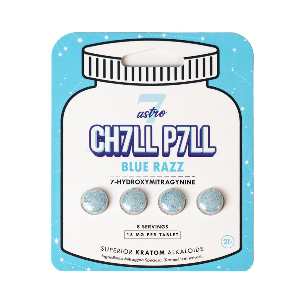 ASTRO EIGHT 7HYDROXY 18MG CHILL PILL - BLUE RAZZ