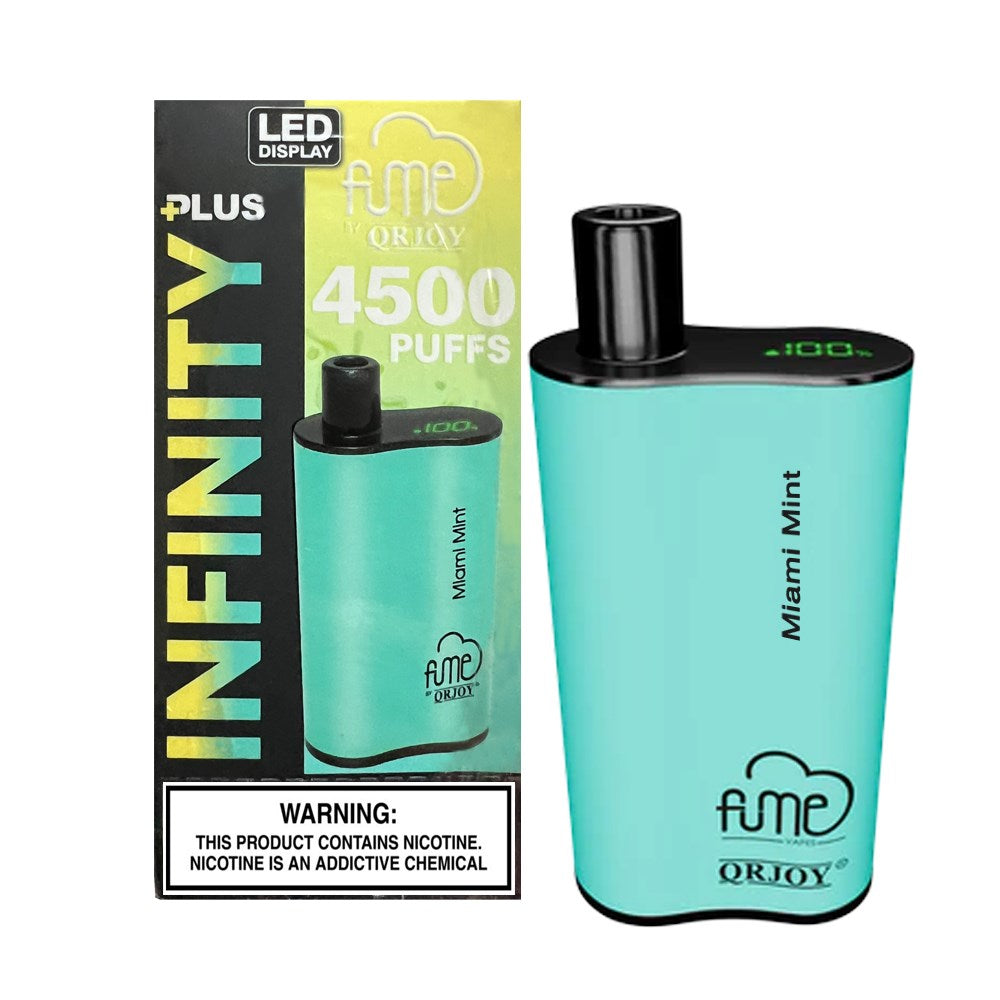 FUME INFINITY PLUS 5% SALT NIC DISPOSABLE - MIAMI MINT