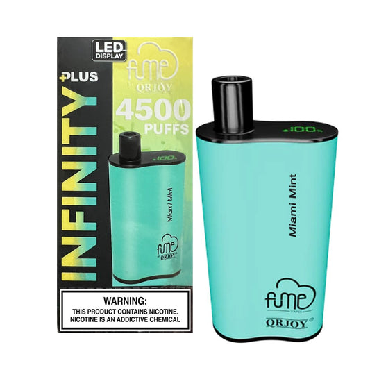 FUME INFINITY PLUS 5% SALT NIC DISPOSABLE - MIAMI MINT