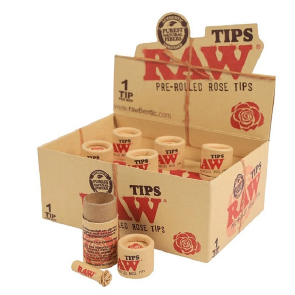 RAW PRE ROLLED ROSE TIPS