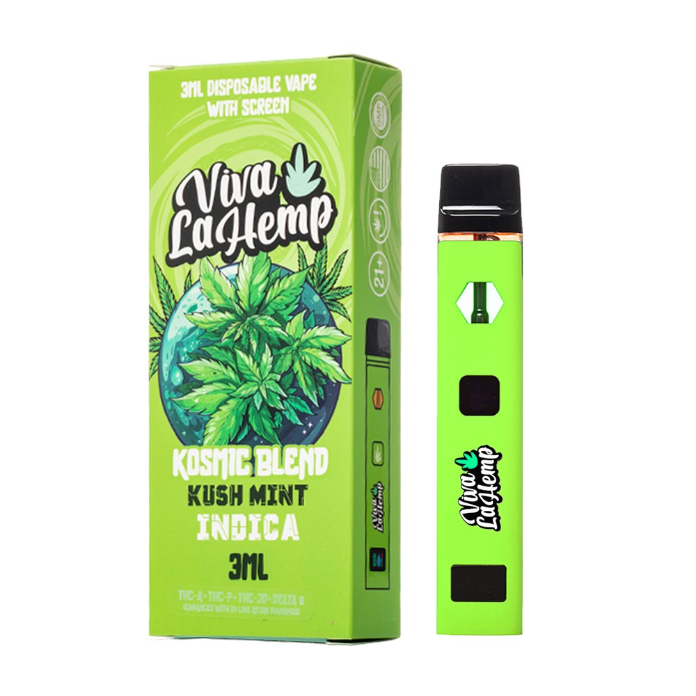 VIVA LA HEMP KOSMIC BLEND 3000MG DISPOSABLE INDICA - KUSH MINT