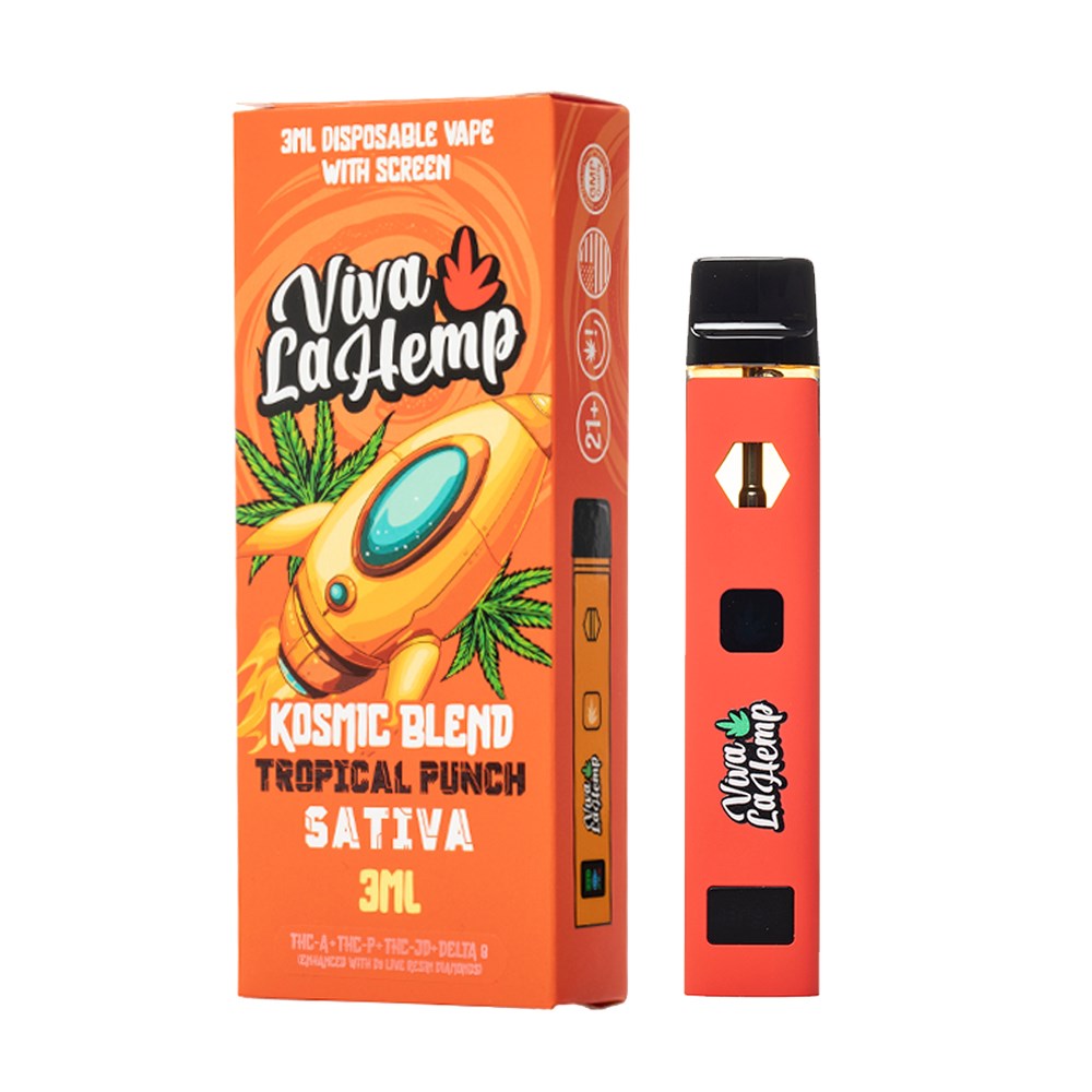 VIVA LA HEMP KOSMIC BLEND 3000MG DISPOSABLE SATIVA - TROPICAL PUNCH