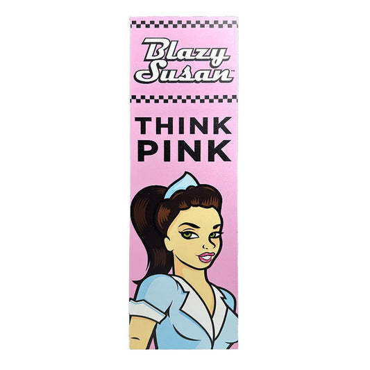 BLAZY SUSAN PINK PAPERS SIGN - THINK PINK