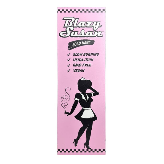 BLAZY SUSAN PINK PAPERS SILHOUTTE AISLE SIGN