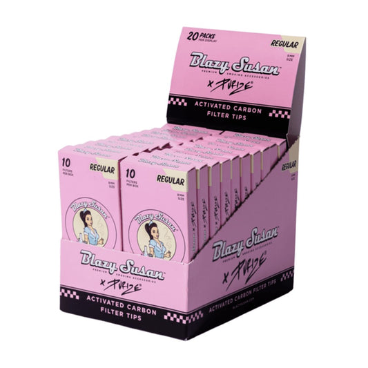 BLAZY SUSAN PINK PURIZE REGULAR CARBON FILTER TIPS