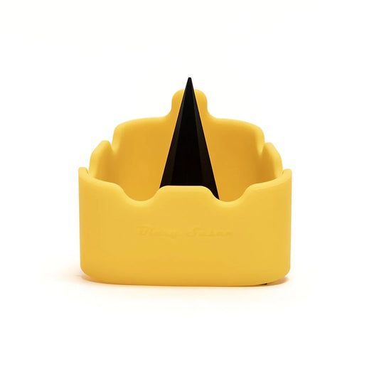 BLAZY SUSAN DELUXE ASHTRAY - YELLOW