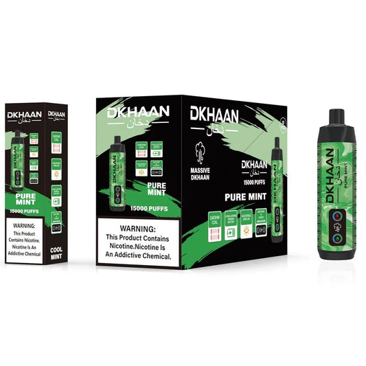 DKHAAN 5% NIC 15000PUFFS DISPOSABLE - PURE MINT
