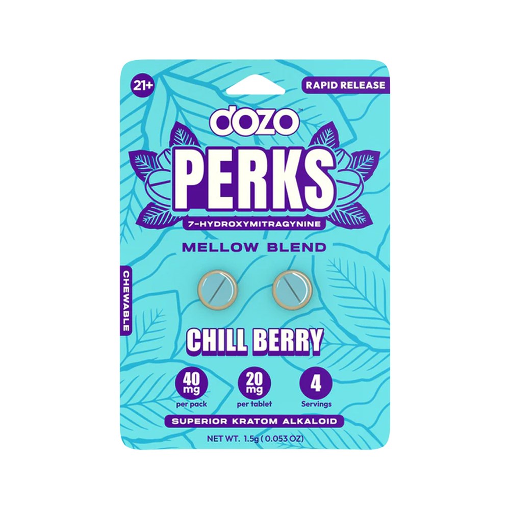 DOZO PERKS 7OHM PARTY BLEND 2CT PILLS - CHILL BERRY
