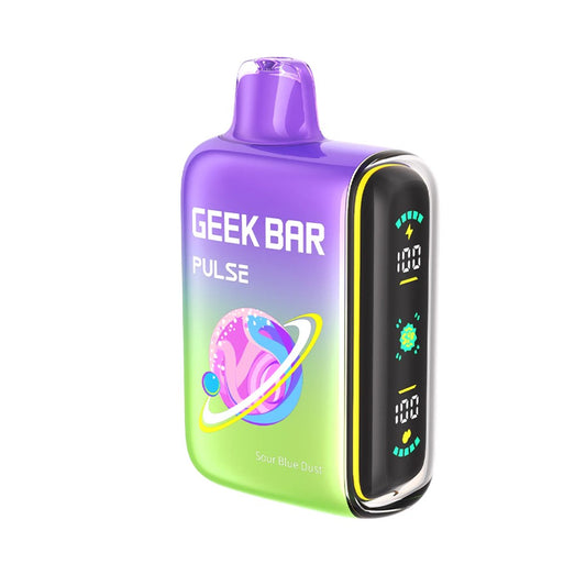 GEEK BAR PULSE 5% NIC 15000 PUFFS DISPOSABLE - SOUR BLUE DUST