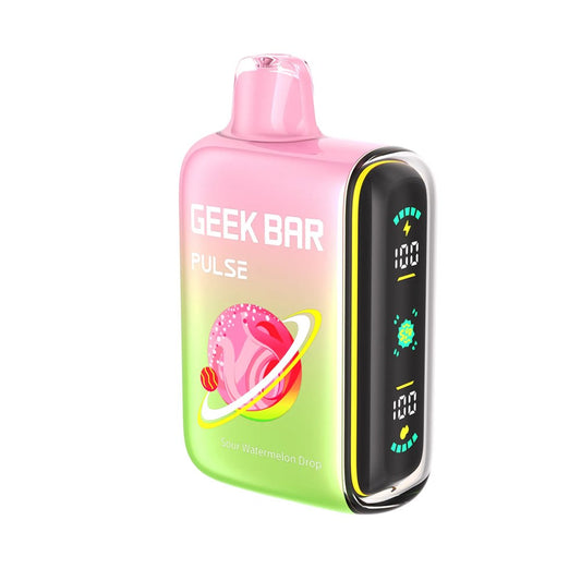 GEEK BAR PULSE 5% NIC 15000 PUFFS DISPOSABLE - SOUR WATERMELON DROP