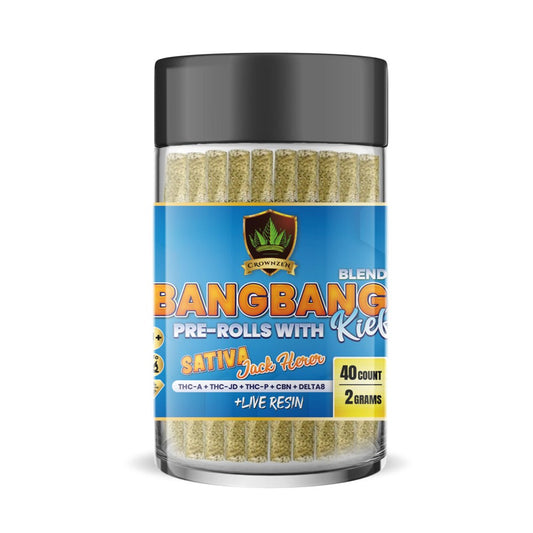 CROWNZEN THCA/THCP/CBN/D8 W/ KIEF 2G PREROLLS SATIVA - JACK HERER