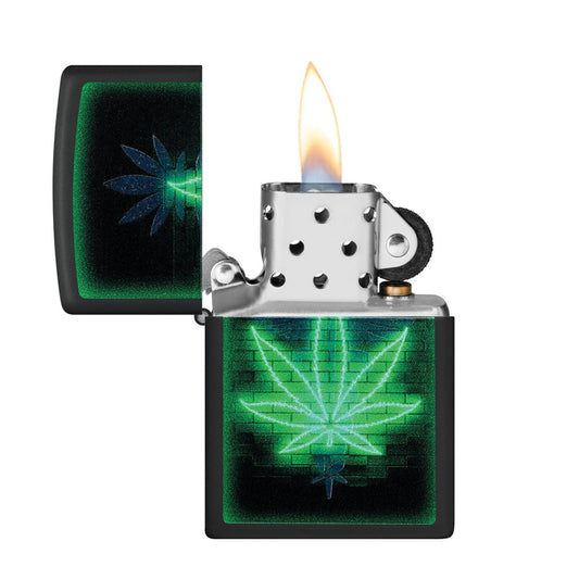 ZIPPO 218 GLOWING LEAF LIGHTER