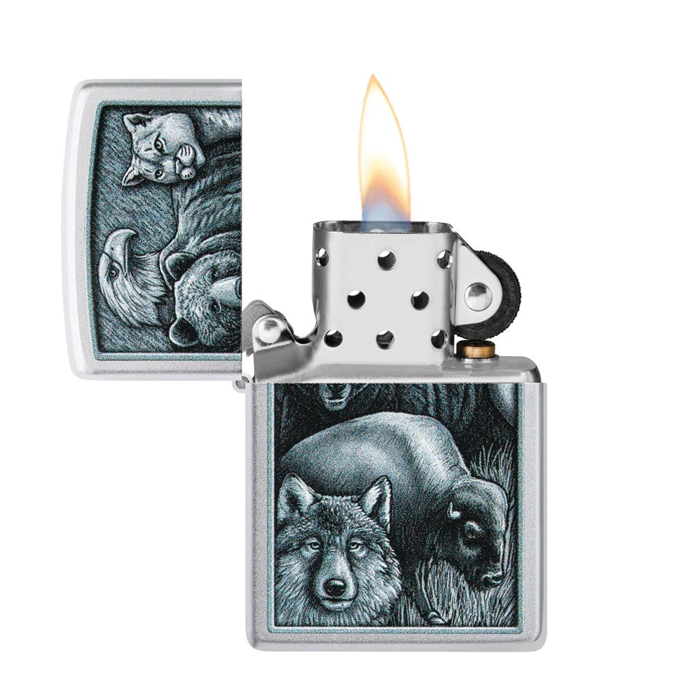 ZIPPO 205 FIERCE ANIMALS LIGHTER