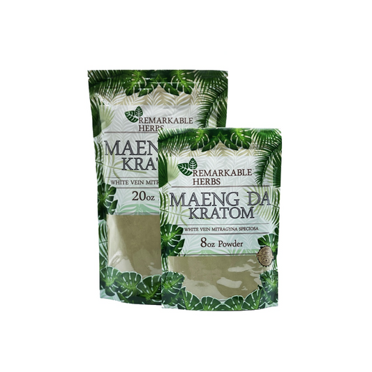 REMARKABLE HERBS WHITE VEIN POWDER 8Z - MAENG DA