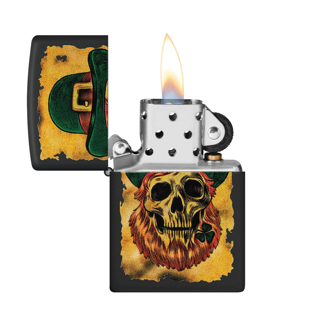 ZIPPO 218 LEPRECHAN SKULL DESIGN LIGHTER