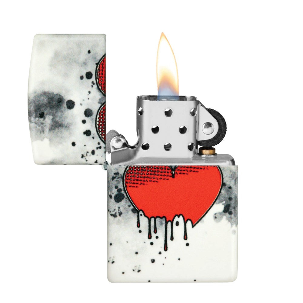 ZIPPO 49193 DRIPPING HEART LIGHTER