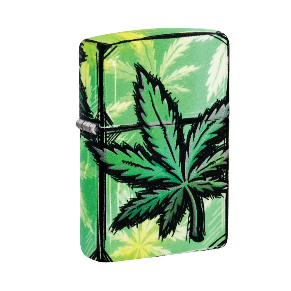 ZIPPO 49193 GLOWING CANNABIS LIGHTER