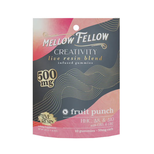 MF CREATIVITY HHC/D8/D10/CBD/CBG 500MG GUMMIES - FRUIT PUNCH