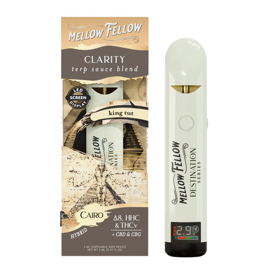 MELLOW FELLOW 2ML CLARITY BLEND DISPOSABLE CAIRO - KING TUT POP