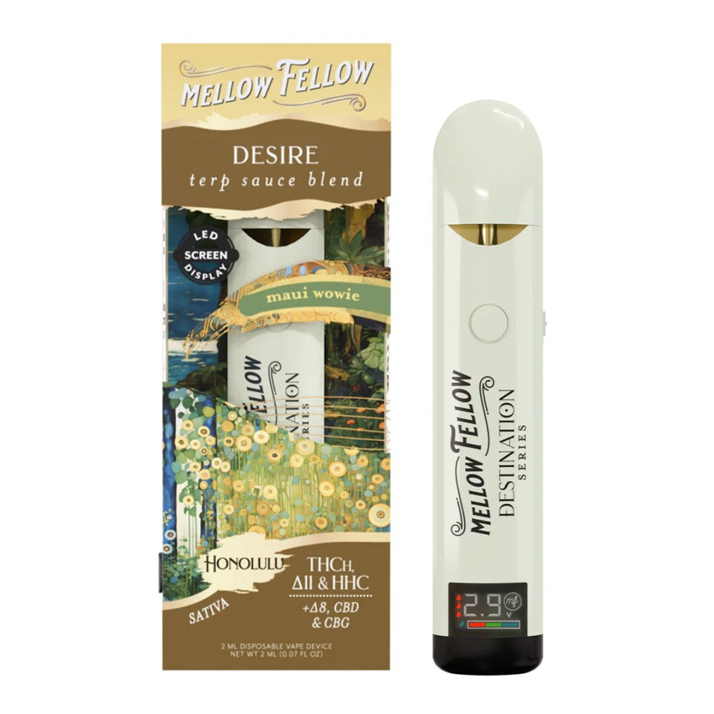 MELLOW FELLOW 2ML DESIRE BLEND DISPOSABLE HONOLULU - MAUI WOWIE POP