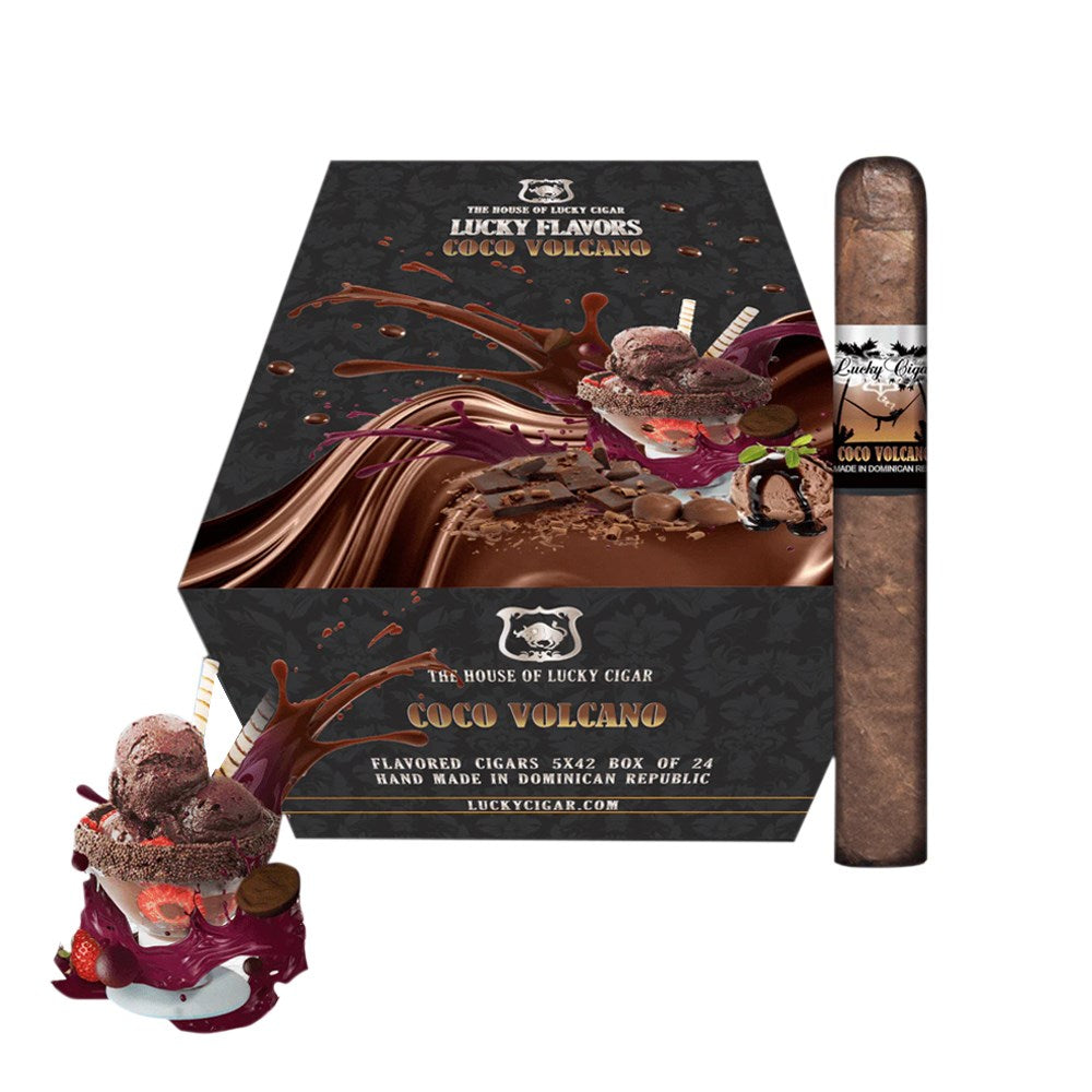 LUCKY FLAVORS COCO VOLCANO 5X42 CIGARS