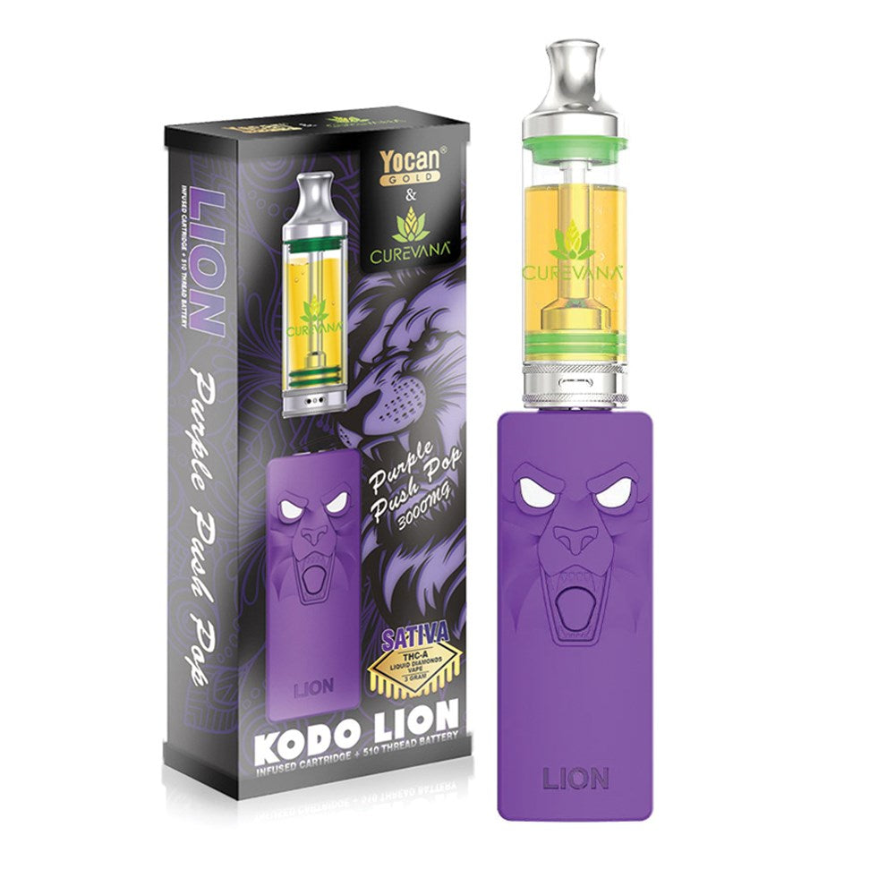 CUREVANAxYOCAN GOLD 3G CARTRIDGE KIT- PURPLE PUSH POP