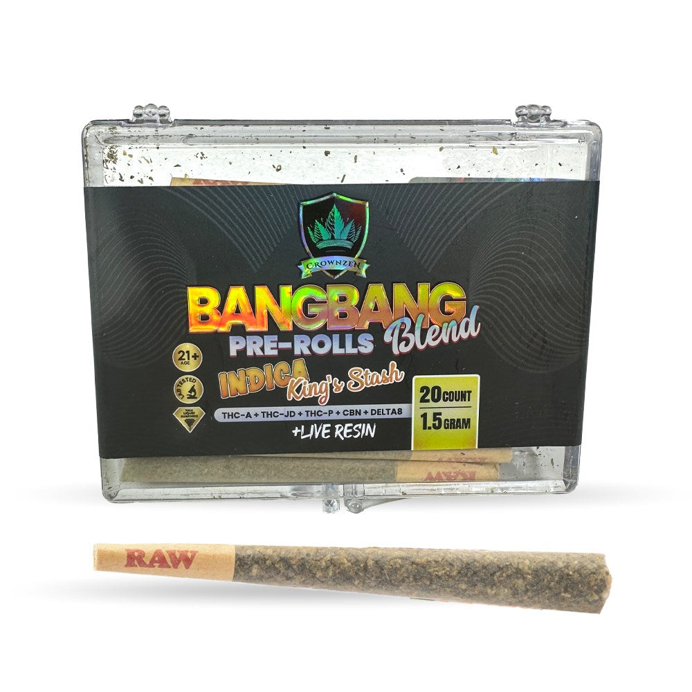 CROWNZEN BANGBANG BLEND 1.5G PREROLLS INDICA - KING'S STASH