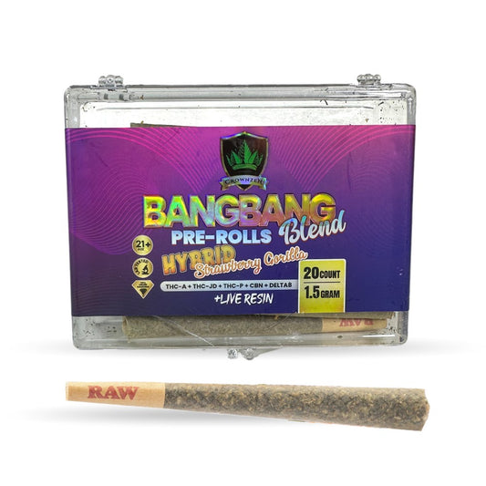 CROWNZEN BANGBANG BLEND 1.5G PREROLLS HYBRID - STRAW GORILLA