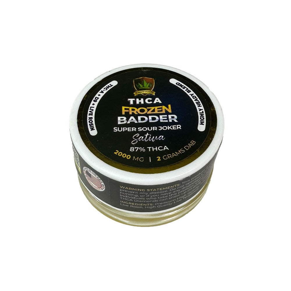 CROWNZEN THCA 2000MG FROZEN BADDER SATIVA - SUPER SOUR JOKER