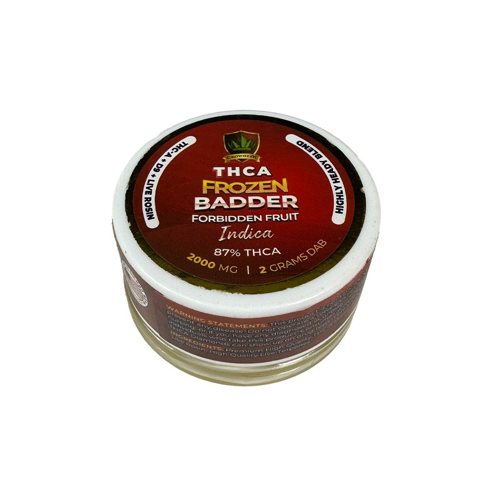 CROWNZEN THCA 2000MG FROZEN BADDER INDICA- FORBIDDEN FRUIT