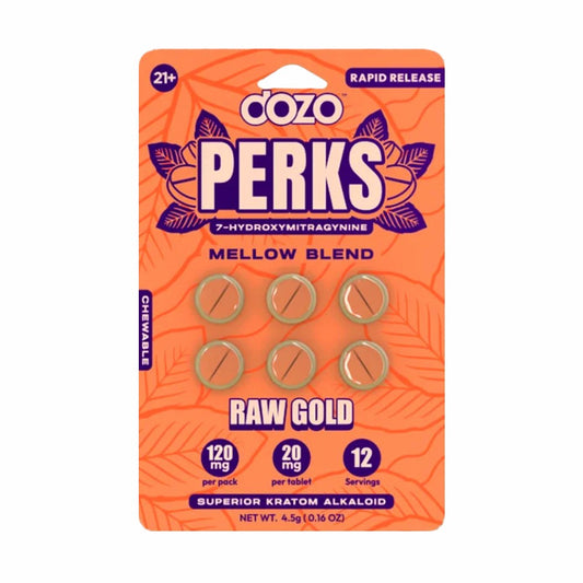 DOZO PERKS 7OHM PARTY BLEND 6CT PILLS - RAW GOLD