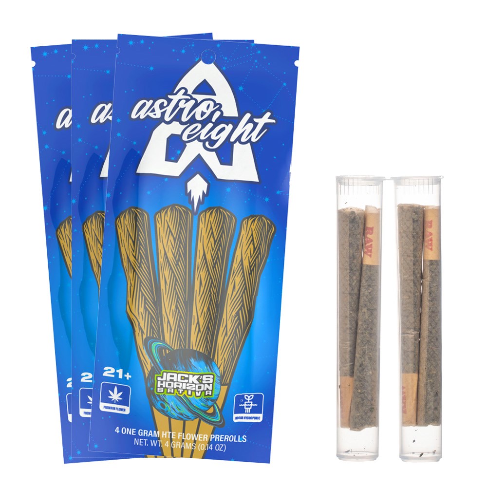 ASTRO EIGHT HTE PRE ROLLS SATIVA - JACK'S HORIZON