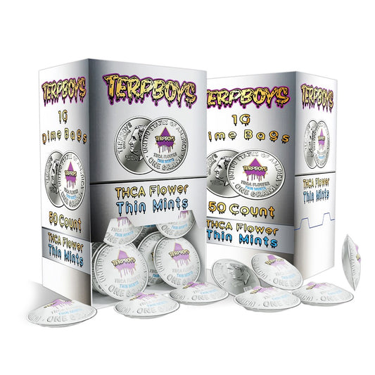 TERPBOYS DIME BAG THCA 1G FLOWER HYBRID -THIN MINTS